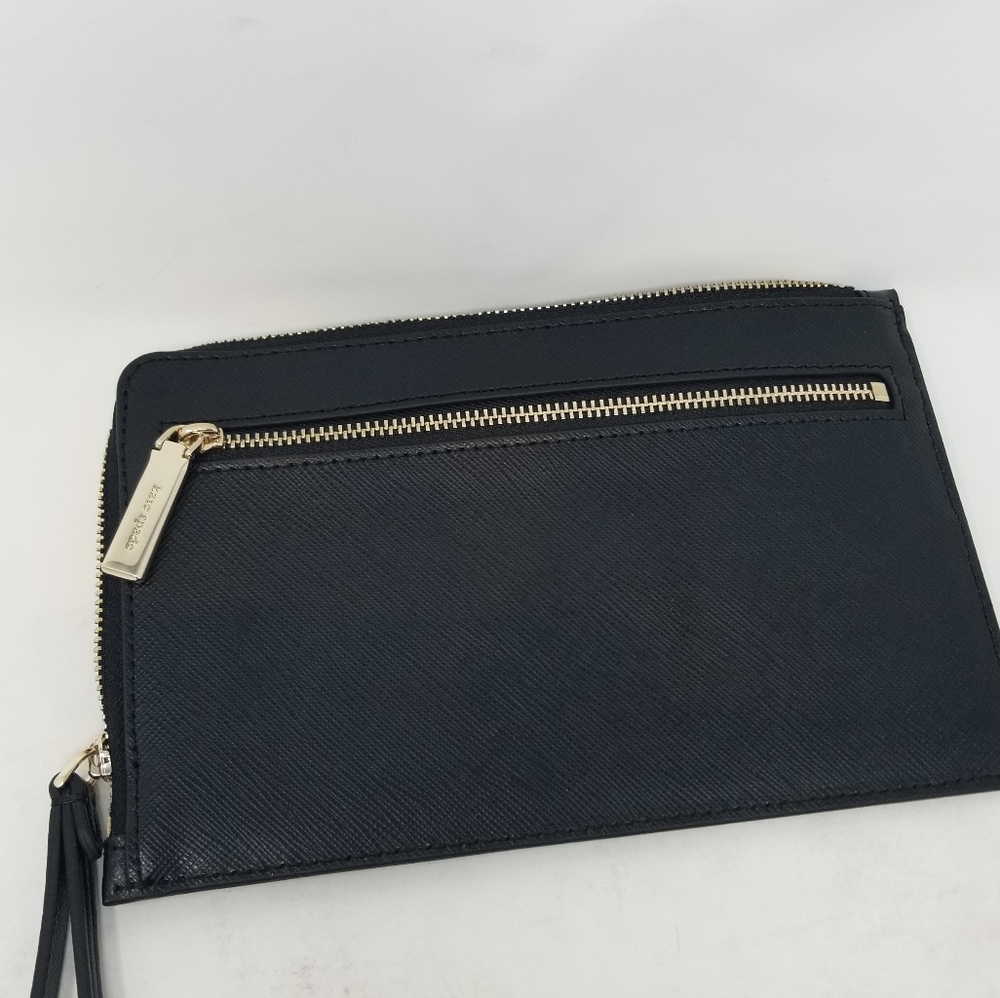 Kate Spade NEW Black Zip Wristlet Fits Phone - Picture 11 of 13